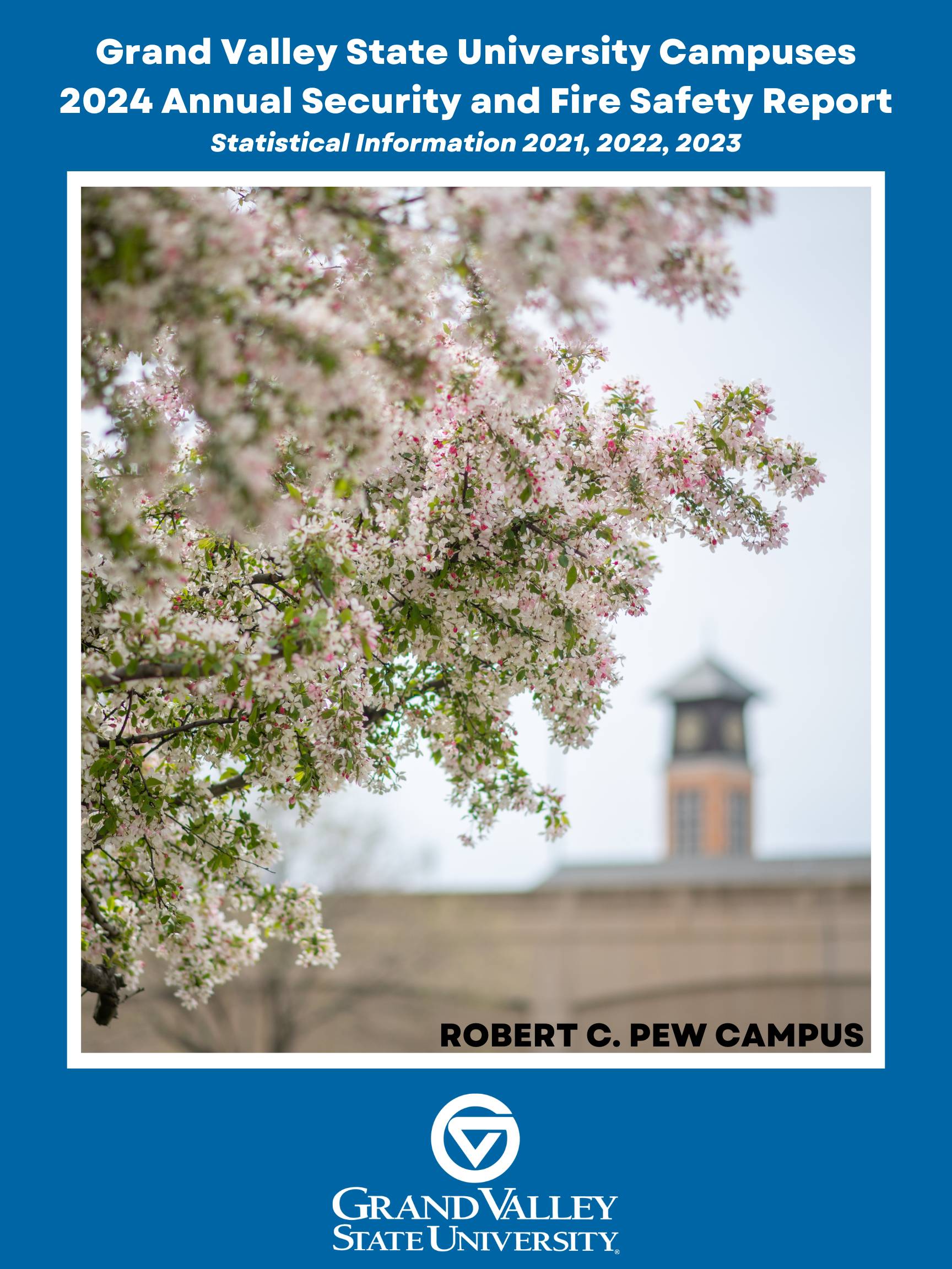 2024 Pew Campus Annual Security and Fire Safety Report Cover